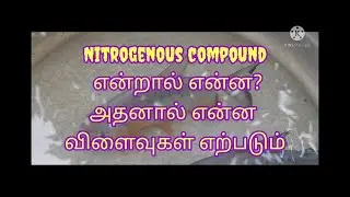 What is nitrogenous compound in biofloc fish farm tank