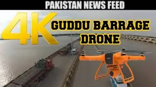 GUDDU BARRAGE BEAUTYFULL DRONE VIEW General Video | Raw Footage GUDDU BARRAGE RIVER HELI VIEW 2021