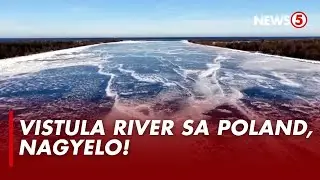 Drone video ng nag-yelong ilog sa Poland