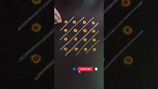 Latest Beginners easy learn rangoli 🏵️ 4 pulli kolam #shortsfeed #shorts #muggulu #viral #rangoli