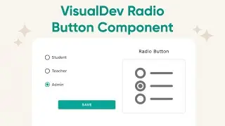 Как использовать компонент радиокнопки VisualDev в Adalo