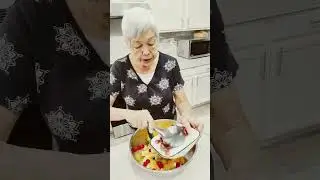 Ambrosia in 60 seconds       A yummy fruit salad