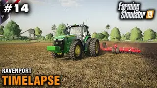 FS19 Timelapse Ravenport #14  Cultivating and Planting Corn