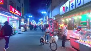 【Japan walk】Kitasenju Night Walk Digest / Kitasenju, an old town in Japan
