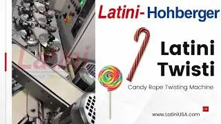 Candy Cane Making Machine | Latini-Twisti | High-Speed Rope Twisting & Swirl Lollipop | LatiniUSA
