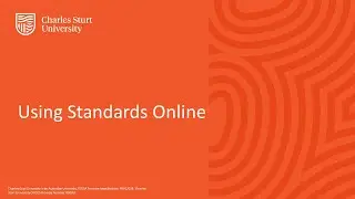 Using Standards Online