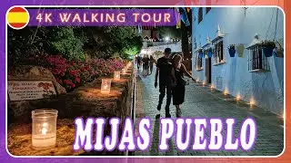 🐾 MIJAS PUEBLO a la LUZ de las VELAS | ESPAÑA | 4K WALKING tour #76