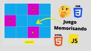 Juego Memorizando Facil Y Sencillo, Con Html, CSS & JavaScript! (Parte 1)