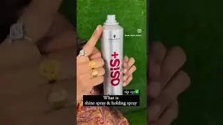 how to use shine spray and hair holding spray