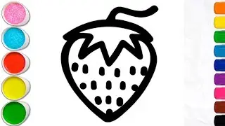 Fruits Drawing and Satisfying Colouring | Easy Fruits Drawing for Beginners 