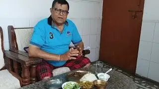 Eating Show | Rice | Fried Kundru | Drumstick Curry | Fish Curry | Curd
