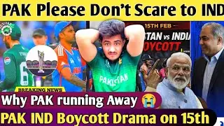 PAK Scared?😭Don't Boycott INDIA match| Big News in PAKISTAN Will go for World cup but Boycott INDIA