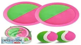 Jalunth Ball Catch Set Game Toss Paddle Beach Toys Back Yard
