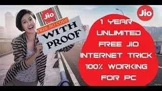 JIO 1 year Unlimited Internet with *PROOF LIVE VIDEO* ! Step-by-Step tutorial, Latest Trick
