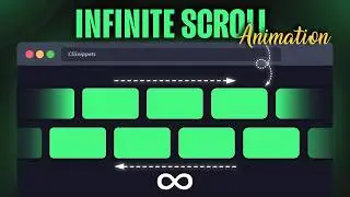 Modern Infinite Horizontal Scroll Animation | Carousel Animations