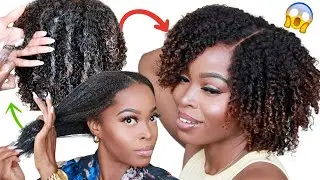 😱SAVE YOUR EDGES ‼️NO GLUE, NO GEL Natural Hair Wig 💃🏾Beginner Friendly Type 4 hair  Msnaturallym
