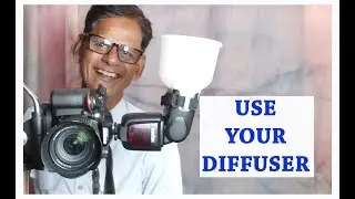 How Can Use cheapest Diffuser with godox flash,Practical demo with diffuser HINDI
