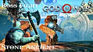 Stone Ancient Boss Fight | God of War | PS5 60FPS