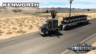 American Truck Simulator - Kenworth T800 Custom Mac Flatbed Ownable + cummins m11 579hp tuned - 1.40