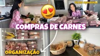 ORGANIZAÇÃO DAS CARNES DO MÊS - COMPRAS NO AÇOUGUE 🤑❤️
