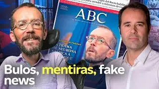 Echenique DESTROZA a Chicote con las portadas falsas del ABC sobre Podemos