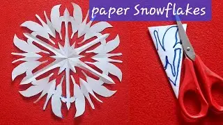 Snowflake Paper Craft | Paper Snowflake ❄️ ❄️ #snowflake  #papercraft