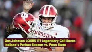 Gus Johnson LOSES IT! Legendary Call Saves Indiana's Perfect Season vs  Penn State