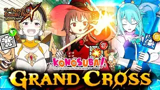 FULL EQUIPO KO-NO-SU-BA PVP!!! 💥 MEGUMIM DARKNESS AQUA DESTRUYEN! 🙂 | Seven Deadly Sins: Grand Cross