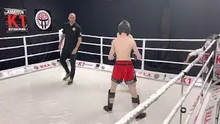 WKA Amateur English Welterweight Title ( K1-Rules ) : Liam Rathbone vs Callum Barlow - Round 1.