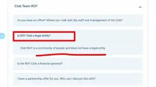 FAQ 1 - ROY CLUB