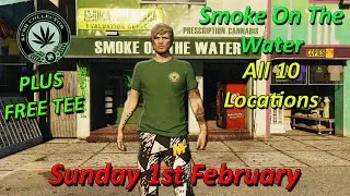 Smoke On The Water Daily Collectible, All 10 Locations Sunday 1st February - GTA Online