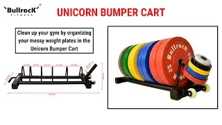 BullrocK Unicorn Bumper Cart | Weight Plates Storage Rack | Bumper Plates Storage Rack
