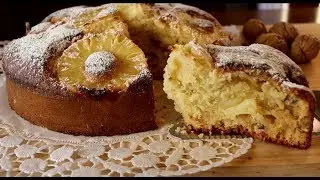 MOELLEUX À L’ANANAS ET NOIX | Recette facile et rapide