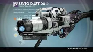 Destiny Rise of Iron - Unto Dust 00 Rocket Launcher (Dead Orbit) Lock-On, Tracking Information