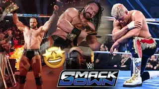 'FINALLY JEET GAYA🤩' Drew Mcintyre WIN Undisputed Championship WWE SmackDown Highlights 
