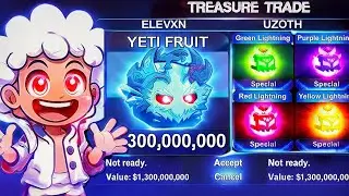 I TRADED FROM YETI TO LIGHTNING SKIN FRUIT IN ONE DAY (BLOX FRUITS TRADING CHALLENGE)