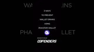 Top 3 ways to stop wallet drains!
