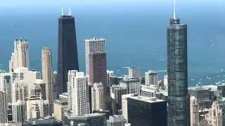 Overlooking different angles of Chicago from the top of the Sears Tower 6/29/2025