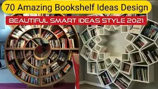 70 Amazing Bookshelf Design - Unique Bookshelf Ideas Style #BookshelfIdeasdesign #BooksOrganizer