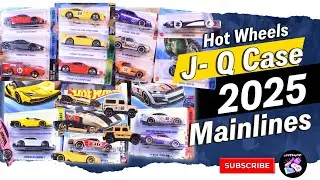 Hot Wheels 2025 Full Mainline Showcase J, K, L, M, N, P, and Q cases | All 6 Treasure Hunts