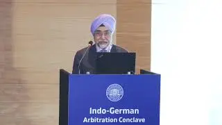 President Elect Amarjit Chandhiok at the Inaugural Session of the Indo-German Arbitration Conclav...