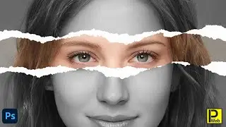 Create Torn Paper Effect Photoshop || Photoshop Tutorials #photoshop