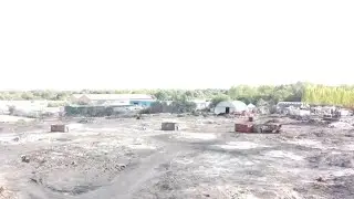 Ranskill fire aftermath by drone