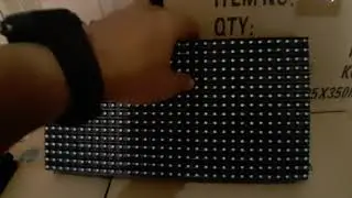 Contoh Panel P10 putih outdoor untuk membuat runningtext warna putih outdoor