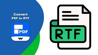 How to Change PDF Files into RTF Format (Quick & Easy) in Wondershare PDF Editor