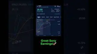 Sony stock up 4% on solid earnings! #stocks #sonystock