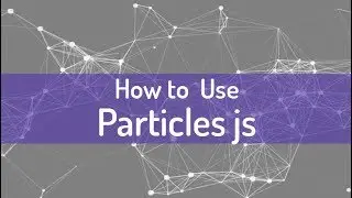 How to use Particles js |  background Particles Animation js | Curious Zone 9
