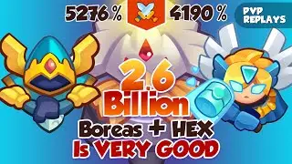 BOREAS + HEX = 2.6 Billion vs Inquisitor | BEDLAM is Deadly | PVP Rush Royale