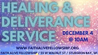 Deliverance  Healing Meeting - Pastor Thomas C Terry III - December 4, 2022