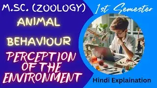 Perception of the Environment #msczoology